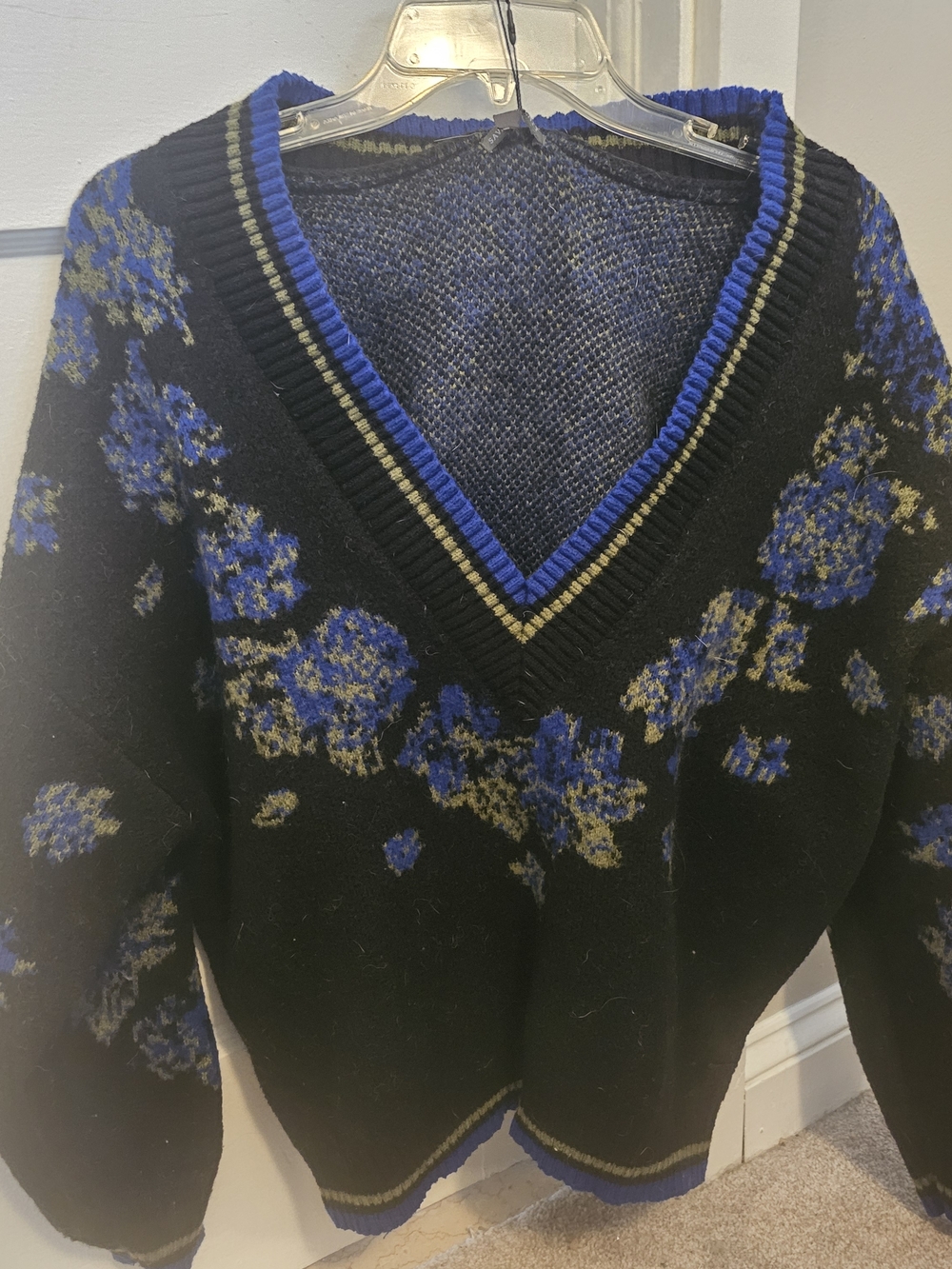 Savage X Fenty Black Sweater with Blue and Green Accents - Picture 2 of 3